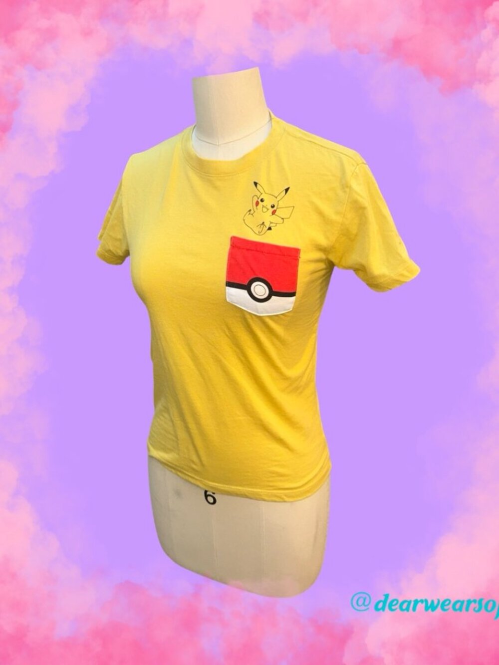 Yellow Pikachu Pokemon Shirt - Picture 1 of 7